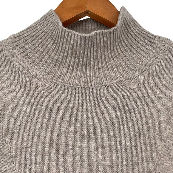 Ba&sh NWT Felicity Ballon Sleeve Mock Neck Wool blend Maxi Sweater Dress Small - Picture 5 of 14